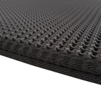 Cat Litter Mat - 24x15 Waterproof Litter Box Mat with Dual-Layer Honeycomb Design for Trapping Litter - Slip-Resistant Cat Mat by PETMAKER (Black)