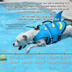 Fragralley Shark Dog Life Jacket, Adjustable Dog Life Vest with Shark Fin, Suit for Small Medium Large Dog Life Vest for Swimming and Boating