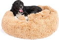 Barkbox Dog Bed Memory Foam Donut Cuddler - Calming Orthopedic Joint Relief Fur Crate Lounger for Pets, Machine Washable + Removable Cover, Waterproof Lining, Includes Toy - Larger Pets - 65lbs | Calming Orthopedic Joint Relief Furry Crate Lounger for ...