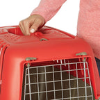 Spree by MidWest 19-Inch Travel Carrier, Red, Fits Pets up to 10 lbs