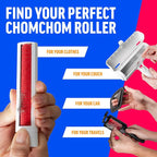 ChomChom Roller & Rake – Reusable Pet Hair Removal Roller with Rake Attachment for Cat & Dog Fur on Furniture, Couch, Carpet, Car, Rugs, Bedding & More– Portable, Eco-Friendly