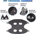 ATESON Pet Dog Grooming Hammock Harness for Grooming (XL 80lb), Dog Sling Holder for Clipping Nails with Clippers, Pet Comb