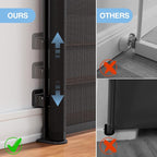 PRObebi Retractable Baby Gates for Stairs, Dog Gates Extend to 54" Wide 34" Tall, Black
