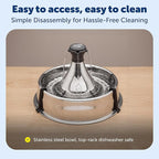 PetSafe Drinkwell Stainless 360 Multi-Pet Fountain, 128oz, 12 Filters Incl. | Customizable 1-5 Water Streams, Rust/Scratch-Resistant Stainless Steel, 12 Carbon + 2 Foam Filters Included