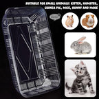 Tessco for you 30 Pack Disposable Cat Litter Boxes, Plastic Leakproof Litter Trays for Cats, Disposable Travel or Temporary Litters Pan for Kittens and Small Pets, 16.7 x 10.5 x 3.4 Inch(Clear)