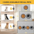 Pieviev Silicone Dog Cat Food Bowl Mat, Waterproof Raised Edge, 24'' x 16'' | Food-Grade Bpa-Free Pet Food Mat, Waterproof & Non-Slip, Raised Edges Contains Spills & Drips, Fits Pet Bowls and Fountains