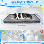Loiion Dog Car Bed, Non-Slip Backseat Extender Pet Mat 56"x28.7" | Removable, Washable Dog Bed With Waterproof Liner Protects Car Seats, Anti-Slip Travel Bed For Dogs