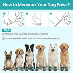 Dog Shoes for Hot Pavement - Breathable Mesh Dog Booties with Flexible Rubber Sole, Non-Slip Paw Protectors for Summer Heat & Slick Rain, for Goldens, Labradors, 4Pcs Blue-Black