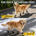 EXPAWLORER Non-Slip Dog Socks for Hardwood Floors to Prevent Licking, Dog Shoes for Hot Pavement Quick Walking, Dog Booties Boots & Paw Protectors with Grippers for Small Medium Large Senior Dogs S