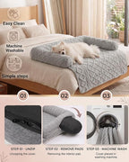 IUUI Dog Bed/Mat for Couch,Luxury Dog Couch Bed Sofa Furniture Protector | Non-Slip&Manchine Washable,Protects Sofa from Fur & Scratches,Ultrasoft Fluffy Texture,Cozy for All Size Dogs&Cats