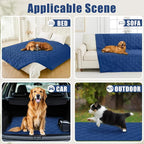 Smiry Waterproof Dog Bed Cover, Reversible Pet Blanket for Sofa Couch | Soft Washable Dog Blanket, Leakproof Couch Cover for Dogs Cats & Furniture Protection, 30x70, Navy/Navy