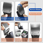 5/8HT Grooming Ceramic Pet Clipper Blades Compatible with Andis & Oster A5 | Cut Length 5/8 inch,Compatible with Wahl KM10 Series Clippers