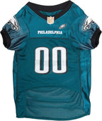 Pets First NFL Philadelphia Eagles Dog Jersey, Size Large, Football Shirt Costume for Pet, Dog Sports T-Shirt, NFL Team Clothing for Cats, Licensed Pet Apparel Available in 7 Sizes and 32 Teams