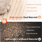 LMUGOOS Cat Scratcher, Cat Natural Sisal Scratching Pad, Kitten Interactive Toy with Ball Track Spring Ball for Chasing Hunting Mental Physical Exercise Puzzle | Cat Toys Spring Ball Turntable Indoor Entertainment Chasing Hunting Protecting Furniture S...