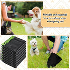 Ireer 5000 Pcs 50 Counts Pet Waste Bags Bulk, Dog Bags with Fit Hang Hole Easy Single Pull for Parks, Hoas Residential Use, Dog Waste Station, Compatible with Poop Station Dispensers (Black)