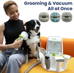 PAWSPIK Professional Dog Grooming Vacuum Kit, Dogs & Cats, Direct Handheld Control, 7 Grooming Tools, Deshedding and Dematting for Grooming, Large 2.2L Dust Bin, UL, HEPA Filter | Direct Handheld Control, 7 Grooming Tools, Deshedding and Dematting for ...