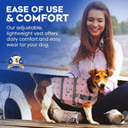 Dog Life Jacket — Premium Swim Vest with SafeChin Anti-Choke Collar | PAWS Aboard Pink | RapidLift Rescue Handle, D-Ring, Reflective Trim | Boating, Kayaking, Pool | Medium (25–50 lbs)