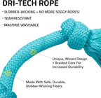 Playology Dog Toys | Dri-Tech Rope Tug of War Dog Toy for Tough Chewers | Peanut Butter Scented Medium Tug Rope Toys for Dogs