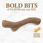 Nylabone Strong Chew Gourmet Style Stick Dog Chew Toy, Peanut Butter Flavor | X-large breeds, durable chew toys, long lasting, encourages healthy chewing, helps clean teeth, for dogs 50+ lbs