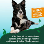 Vet's Best Waterless Flea & Tick Bath for Dogs, Essential Oil Spray, 8 oz | Waterless Flea & Tick Bath, Essential Oil Formula, Kills Pests on Contact, No-Rinse Dry Shampoo Spray, Made in USA