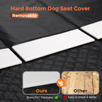 Dog Seat Cover for Back Seat,Hard Bottom Car Seat Cover for Dogs | Back Seat Extender for Dogs Holds 500lbs,Waterproof Rear Seat Pet Cover,Dog Hammock Travel Accessories for Car,SUV,Truck