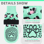 KOOLTAIL Dog Socks for Hot/Cold Pavement to Prevent Licking Paws,Dog Boots&Paw Protector for Hardwood Floors Anti Slip,Traction Control No Twist Grip Booties for Small Medium Large Senior Dogs M