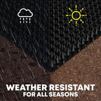 Petfolio 12 Pack Upgraded Black Cat Repellent Mat - 16" x 13" Scat Mat for Cats Has Uneven Spikes is an Effective Scat Mat for Dogs, Cats Repellent Outdoor & Indoor to Deter Cats, Dogs & Small Animals