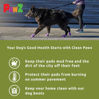 PawZ Rubber Dog Boots for Large Paws - All-Weather Waterproof Dog Shoes, Anti-Slip Traction for Rain, Snow, Mud & Hot Pavement - Pull-On Dog Booties, Olive Green - Large (3"- 4") - Pack of 24