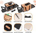 GAPZER Dog Carry Bag Puppy, Pet Soft-Shell Portable Kennel Crate 0-15 lbs | Privacy Protection Big Kitten Car Travel Cloth Carry Bag up to 20 lbs, Small Animal Portable Mesh Kennel Cage for Vet Visits