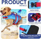 ASENKU Dog Life Jacket - Pet Safety Vest for Swimming & Boating, Shark Life Jacket with Floatation, Dog Lifesavers Swimsuits for Small Medium Large Dogs (GradStar, L)