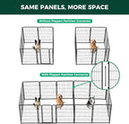 FXW Homeplus Indoor Dog Playpen with Divider Connectors, 40" H, 16 Panels | Calm Indoor Play Area, Two-Zone Layout, For Medium & Large Dogs, Patented