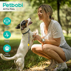 Petbobi Dog Tie Out Cable and Stake, 20ft Heavy Duty Dog Leads for Yard | 4in Shock Spring, 16in Spiral Ground Anchor, 360° No-Tangle Swivel, Chew-Proof Rustproof Wire, Up to 120 lbs, Outdoor Camping