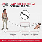 Add-On Accessory Bungee Leash | Add One Medium Dog Up to 45 lbs | Requires Purchase of Two Medium Dog Hands Free Bungee Leashes Sold Separately | Buy One for Three Dogs | Buy Two for Four Dogs