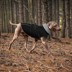 Lelepet Warm Dog Coat Adjustable Dog Fleece Vest Waterproof Jacket for Dogs | Windproof Winter Cold Weather Coats with Adjustable Buckle & Leash Hole Reflective Jackets for Large Dogs, Black, L