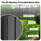 200" Retractable Baby Gates Extra Wide Dog Gates for Doorways,Black | 48" Extra Tall Pet Gate Retractable Dog Gate, Long Baby Gate Retractable Fence Outdoor, Driveway Gate Retractable Garage Gate