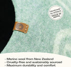 MEOWFIA Cat Cave – Premium Felt Cat Bed Enclosure for Indoor Cats, Handmade Merino Wool (Pistachio, Medium)