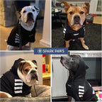 Spark Paws Dog Hoodie – Premium Dog Sweater for Small, Medium, and Large Dogs | Warm Outfits for French Bulldogs, Pitbull, Puppy, Winter Jacket Alternative - Woof - L