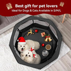 PETSFIT Portable Dog Playpen 45", Removable Waterproof Mat, Zippered Roof | Jump-proof, Collapsible Storage, RV Camping Travel, Indoor Outdoor Use, Large Dogs and Cats, 45.5"L x 45.5"W x 28.5"H