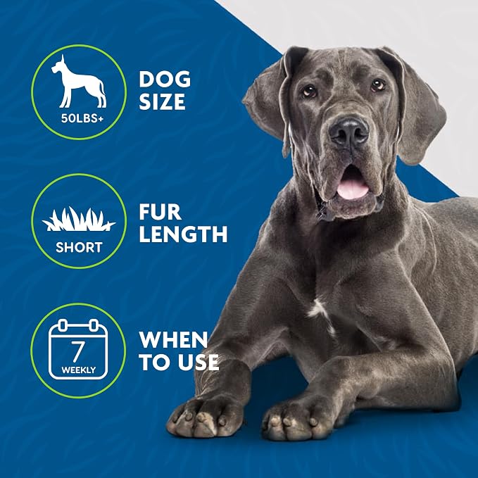 FURminator Large Dog Undercoat deShedding Tool for Short Hair | Reduces Loose Hair From Shedding, Easy Clean-Up, For Dogs Over 50 lbs, Use Weekly, Ergonomic Handle For Comfort