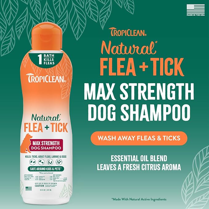 Parent NFT Shampoos only | Powerful & Natural Defense | Flea & Tick Prevention | For Large & Small Dogs | Made in USA