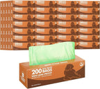 Sherr 50 Rolls Dog Waste Bags 10000 Count Dog Trash Bags Leak Proof Pet Doggie Poop Roll Waste Thick Plastic Bag for Home Park Outdoor Travel Pet Supplies(Dark Green)