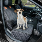 PETICON 2 Pack Pet Car Seat Cover for Front Seat, Captain Chair Seat Cover | Waterproof Pet Seat Protector, Full Protection with Side Flaps, Non-Slip, Large Front Storage Pocket, Fits Cars/Trucks/SUVs