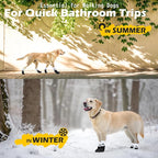 EXPAWLORER Anti Slip Dog Socks to Prevent Licking Paws for Cold Winter, Double Sides Dog Shoes Boots & Paw Protectors Booties for Hardwood Floors with Grip Small Medium Large Senior Dogs Halloween L