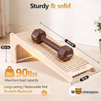 Cork Cat Scratching Board-Cat Scratcher Post-Cat Toy Scratch Pad for Indoor | Cat Scratching Posts-Cat Ramp-Cat Scratch Cardboard with Toy,Replaceable Use-Eco-Friendly Sustainable-Protect furniture white