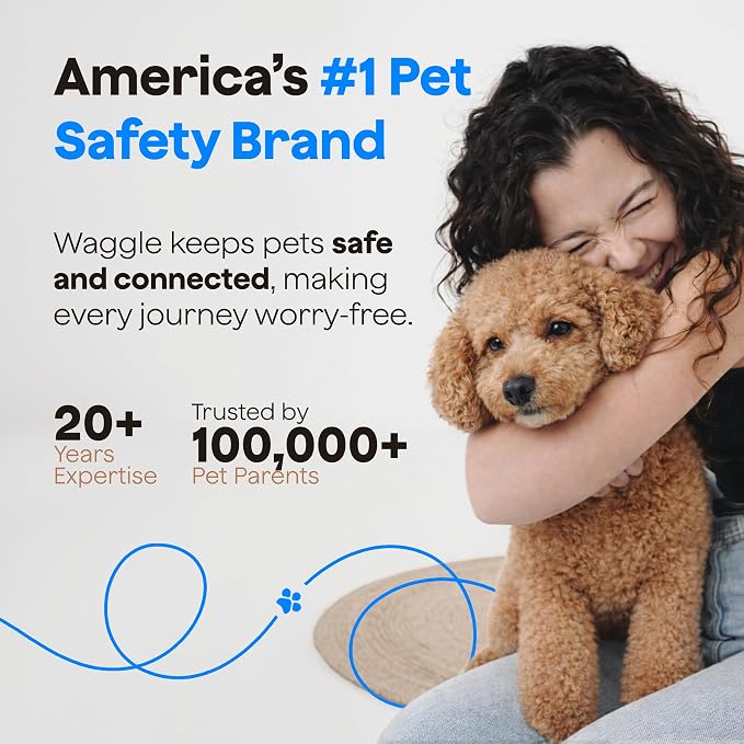 Waggle RV Pet Temperature Monitor - 4G Cellular, No WiFi Required - Real-Time App, SMS & Email Power Outage Alerts - Unlimited Notifications - Home, Car, RV & Vacation Safety - Subscription Required
