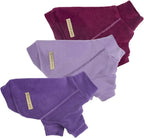 Fitwarm 3 Pack Classic Fleece Dog Sweater, Turtleneck Dog Sweatshirt, Dog Winter Clothes for Small Dogs Boy Girl, Pet Pullover Jumper, Cat Apparel, Purple, MediumPurple, Dark Red, Large