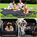 SUV Cargo Liner for Dogs,Waterproof Dog Trunk Cover with Bumper Flap | Material: Waterproof PU Leather | Protection: 12.60" Side Flaps & 17.72" Bumper Flap | Fit: Most SUVs | Non-Slip Design