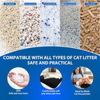 Extra Large Cat Litter Mat Double Layer Trapping Mat Easy-Clean Waterproof Urine Proof(Gray 47x28in)