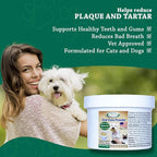Dog or Cat Oral Care Powder – Tartar and Plaque Remover, Pet Dental Cleaning Powder for Oral Hygiene and Fresh Breath, Teeth Cleaner – 900 Servings, Large Size - 127g