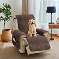 Quilted Recliner Chair Covers, Soft Lazy Boy Chair Covers, Water-Repellent Recliner Covers, Pet Friendly Chair Cover for Dogs Cats, Washable Furniture Sofa Protector (Recliner 22", Brown)